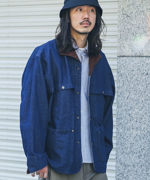 ARMY TWILL（アーミーツイル）の「『別注』ARMY TWILL×Sonny Label　Duck Logger Jacket（カバーオール・メンズ・インディゴブルー/カーキ/マスタード・MEDIUM/LARGE）」の11枚目の写真