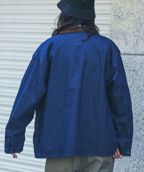 ARMY TWILL（アーミーツイル）の「『別注』ARMY TWILL×Sonny Label　Duck Logger Jacket（カバーオール・メンズ・インディゴブルー/カーキ/マスタード・MEDIUM/LARGE）」の12枚目の写真