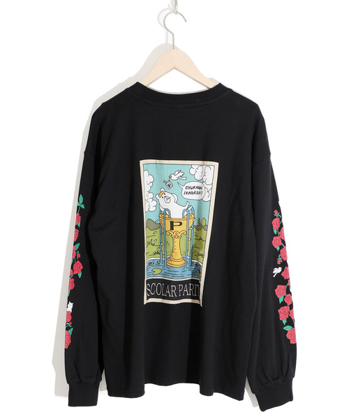 ScoLar Parity（スカラーパリティ）の「333019：タロットのカップで入浴中 パリティのクマ ロングスリーブTシャツ（Tシャツ/カットソー・レディース・オフホワイト/マスタード/ブラック・M）」の22枚目の写真