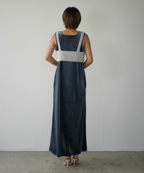 My shawty(マイシャウティー)の「velvet relax dress(ドレス・レディース・ブロンズ/ブラック/ブルー・FREE)」の19枚目の写真