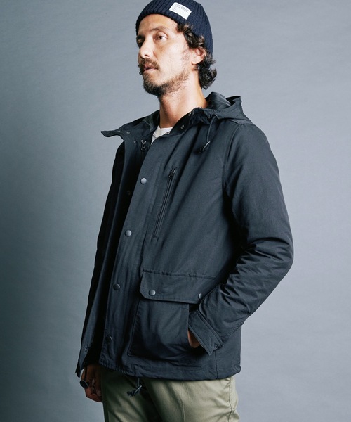 Magine（マージン）の「CTN/NY GROSSGRAIN 3WAY MOUNTAIN PARKA:コットン ナイロン グログラン 3WAY マウンテンパーカ（マウンテンパーカー・メンズ・ネイビー/ブラック/ベージュ/オリーブ・46/48/44）」の8枚目の写真