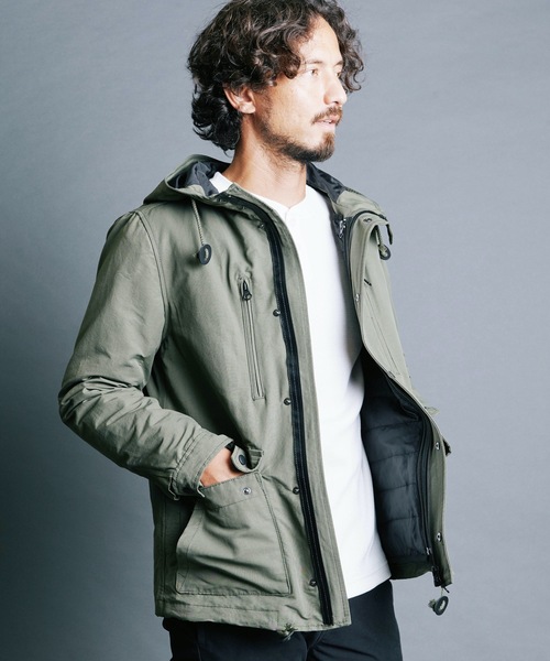 Magine（マージン）の「CTN/NY GROSSGRAIN 3WAY MOUNTAIN PARKA:コットン ナイロン グログラン 3WAY マウンテンパーカ（マウンテンパーカー・メンズ・ネイビー/ブラック/ベージュ/オリーブ・46/48/44）」の20枚目の写真