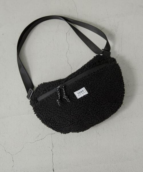 coen(コーエン)の「ボアショルダーバッグ(ショルダーバッグ・メンズ・ブラック/オフホワイト/ネイビー・FREE)」の7枚目の写真