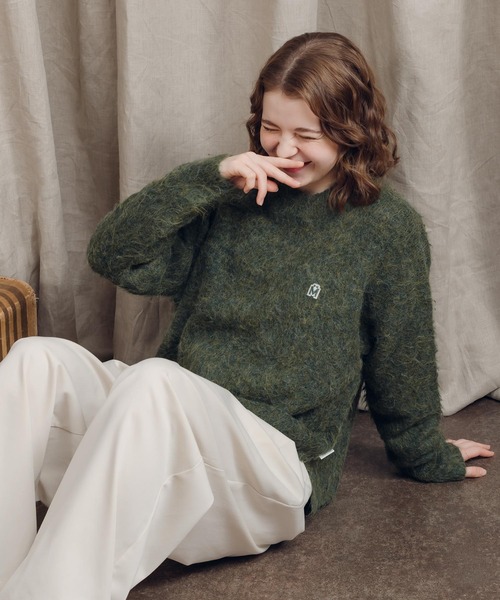 MUHET（ミュエータ）の「シャギーニット（ニット/セーター・レディース・カーキ/ブラウン/ブラック/レッド・X-LARGE/MEDIUM）」の2枚目の写真