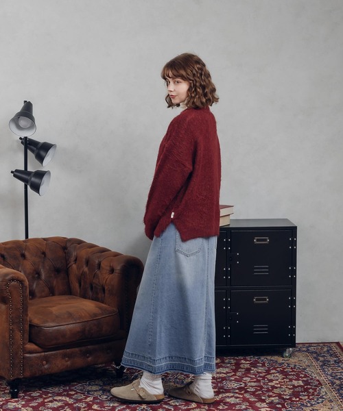 MUHET（ミュエータ）の「シャギーニット（ニット/セーター・レディース・カーキ/ブラウン/ブラック/レッド・X-LARGE/MEDIUM）」の9枚目の写真