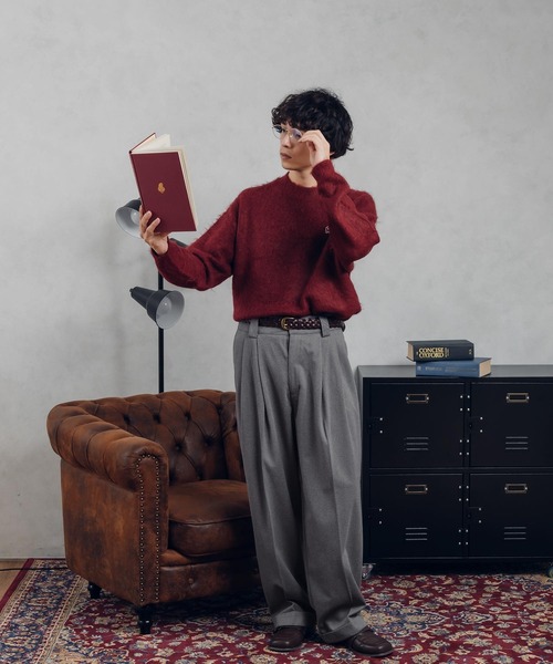 MUHET（ミュエータ）の「シャギーニット（ニット/セーター・レディース・カーキ/ブラウン/ブラック/レッド・X-LARGE/MEDIUM）」の14枚目の写真