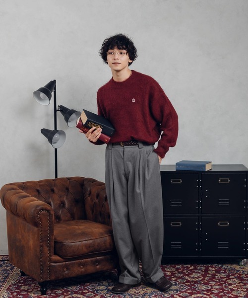 MUHET（ミュエータ）の「シャギーニット（ニット/セーター・レディース・カーキ/ブラウン/ブラック/レッド・X-LARGE/MEDIUM）」の12枚目の写真