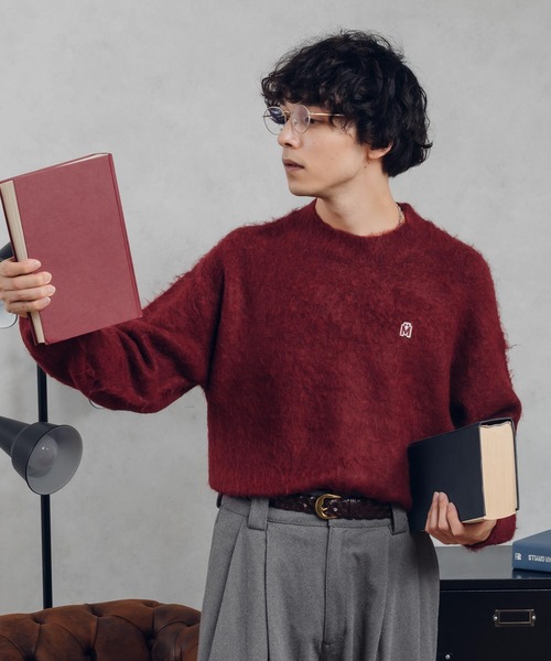 MUHET（ミュエータ）の「シャギーニット（ニット/セーター・レディース・カーキ/ブラウン/ブラック/レッド・X-LARGE/MEDIUM）」の11枚目の写真