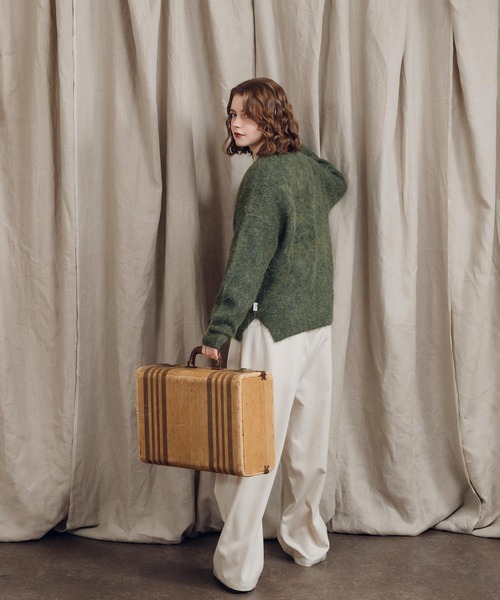 MUHET（ミュエータ）の「シャギーニット（ニット/セーター・レディース・カーキ/ブラウン/ブラック/レッド・X-LARGE/MEDIUM）」の18枚目の写真