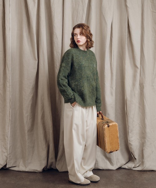 MUHET（ミュエータ）の「シャギーニット（ニット/セーター・レディース・カーキ/ブラウン/ブラック/レッド・X-LARGE/MEDIUM）」の19枚目の写真