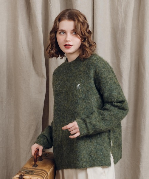 MUHET（ミュエータ）の「シャギーニット（ニット/セーター・レディース・カーキ/ブラウン/ブラック/レッド・X-LARGE/MEDIUM）」の15枚目の写真