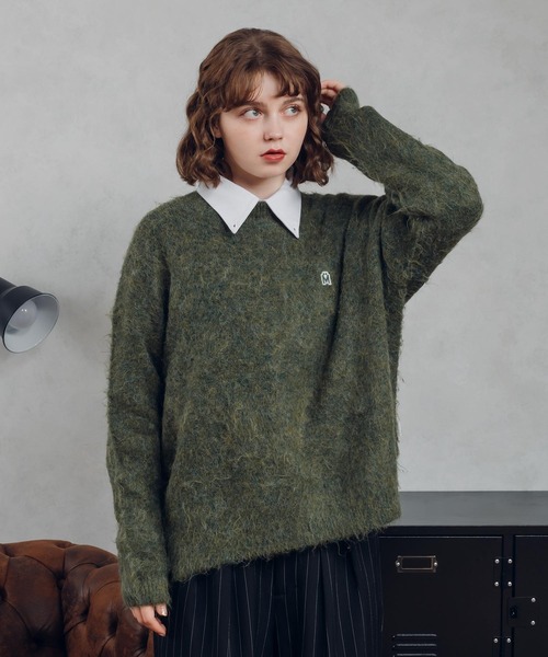 MUHET（ミュエータ）の「シャギーニット（ニット/セーター・レディース・カーキ/ブラウン/ブラック/レッド・X-LARGE/MEDIUM）」の21枚目の写真