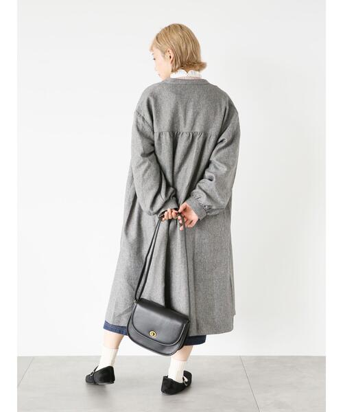 vintage フェザーコート ダブルフェイス ロングコート｜トゥモローランド 公式通販