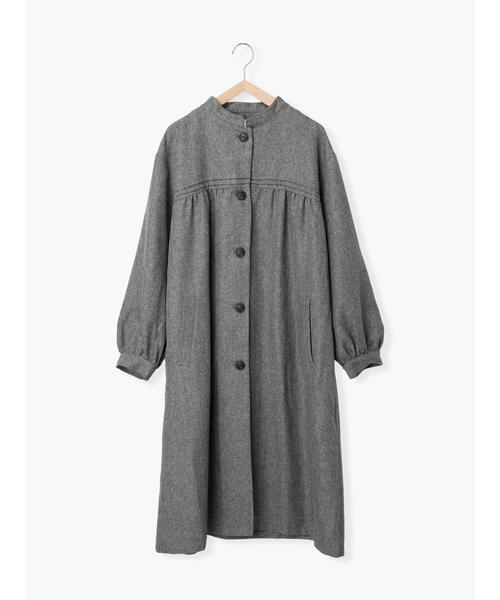 ehka sopo（エヘカソポ）の「ツイードタッチギャザーコート（その他アウター・レディース・ベージュ/チャコールグレー/ブラウン・F）」の21枚目の写真