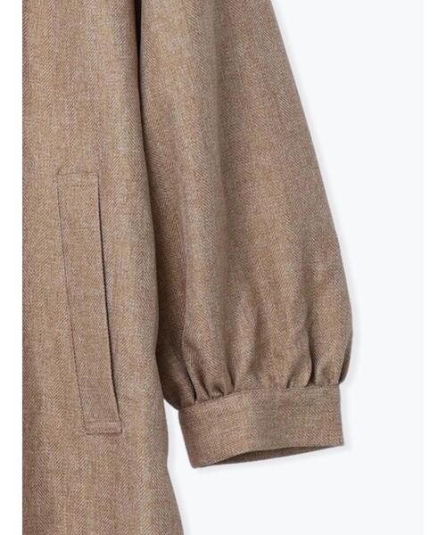 ehka sopo（エヘカソポ）の「ツイードタッチギャザーコート（その他アウター・レディース・ベージュ/チャコールグレー/ブラウン・F）」の19枚目の写真