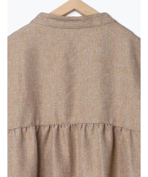 ehka sopo（エヘカソポ）の「ツイードタッチギャザーコート（その他アウター・レディース・ベージュ/チャコールグレー/ブラウン・F）」の13枚目の写真