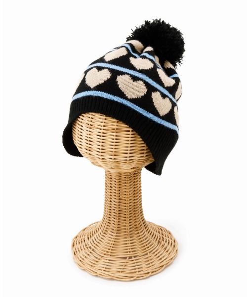 Casselini（キャセリーニ）の「Casselini(キャセリーニ)kidsジャガードニットワッチ（ニットキャップ/ビーニー・キッズ・グレー/グリーン/ブラック/ブルー・FREE）」の2枚目の写真