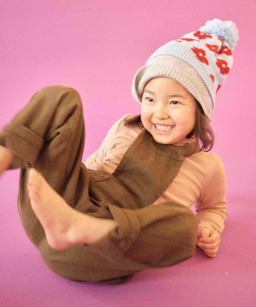 Casselini（キャセリーニ）の「Casselini(キャセリーニ)kidsジャガードニットワッチ（ニットキャップ/ビーニー・キッズ・グレー/グリーン/ブラック/ブルー・FREE）」の7枚目の写真