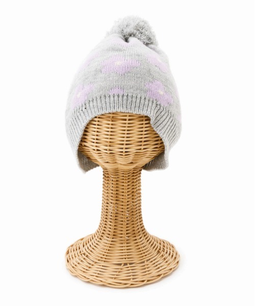 Casselini（キャセリーニ）の「Casselini(キャセリーニ)kidsジャガードニットワッチ（ニットキャップ/ビーニー・キッズ・グレー/グリーン/ブラック/ブルー・FREE）」の10枚目の写真