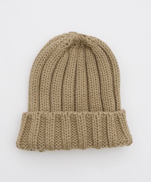 improves（インプローブス）の「畦編みリブニットキャップ（ニットキャップ/ビーニー・メンズ・ベージュ/アイボリー/レッド/ブラウン/カーキ/ネイビー/パープル/杢グレー/グリーン/ブラック/イエロー/ブルー・FREE）」の6枚目の写真