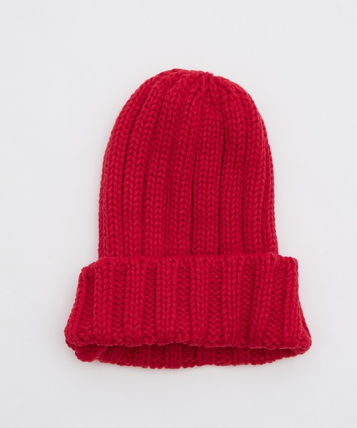 improves（インプローブス）の「畦編みリブニットキャップ（ニットキャップ/ビーニー・メンズ・ベージュ/アイボリー/レッド/ブラウン/カーキ/ネイビー/パープル/杢グレー/グリーン/ブラック/イエロー/ブルー・FREE）」の12枚目の写真