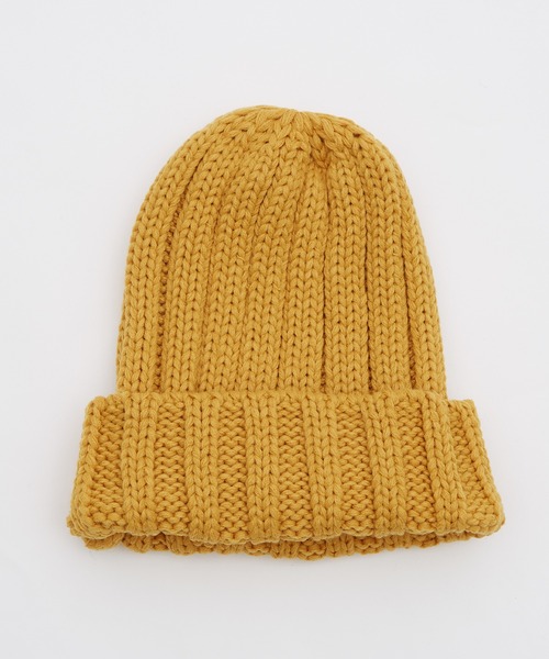 improves（インプローブス）の「畦編みリブニットキャップ（ニットキャップ/ビーニー・メンズ・ベージュ/アイボリー/レッド/ブラウン/カーキ/ネイビー/パープル/杢グレー/グリーン/ブラック/イエロー/ブルー・FREE）」の11枚目の写真