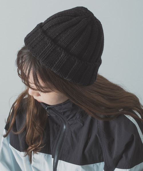 improves（インプローブス）の「畦編みリブニットキャップ（ニットキャップ/ビーニー・メンズ・ベージュ/アイボリー/レッド/ブラウン/カーキ/ネイビー/パープル/杢グレー/グリーン/ブラック/イエロー/ブルー・FREE）」の3枚目の写真