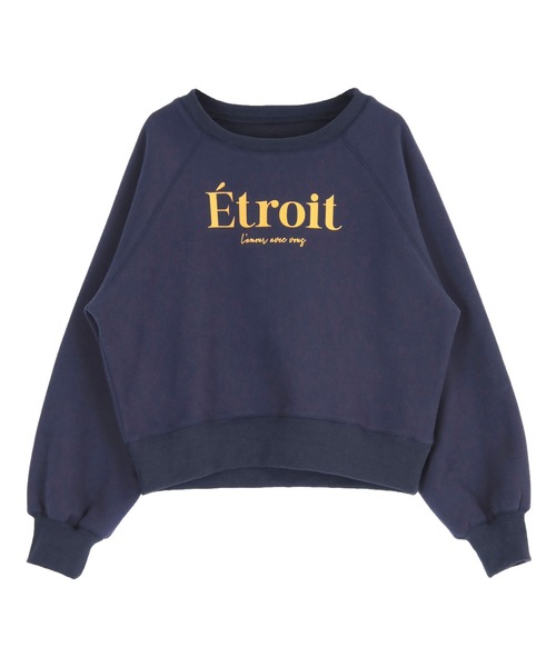 titivate（ティティベイト）の「裏起毛ロゴプリントプルオーバー（Tシャツ/カットソー・レディース・ピンク/ネイビー/オートミール/杢グレー・FREE）」の7枚目の写真