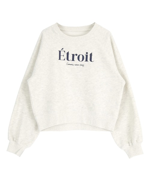 titivate（ティティベイト）の「裏起毛ロゴプリントプルオーバー（Tシャツ/カットソー・レディース・ピンク/ネイビー/オートミール/杢グレー・FREE）」の6枚目の写真