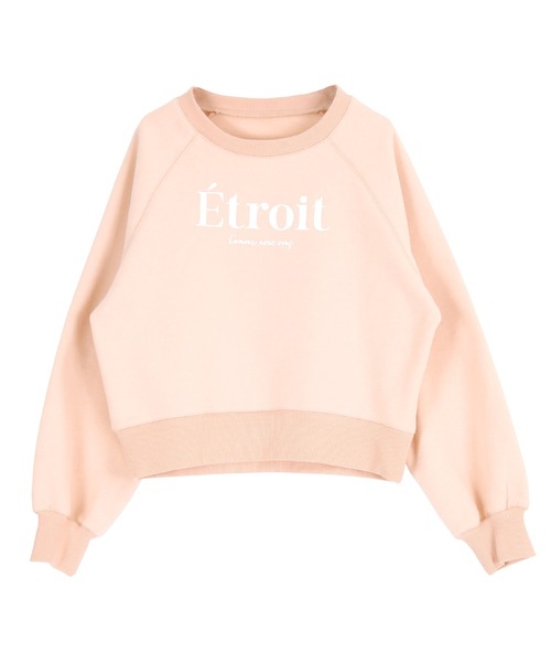titivate（ティティベイト）の「裏起毛ロゴプリントプルオーバー（Tシャツ/カットソー・レディース・ピンク/ネイビー/オートミール/杢グレー・FREE）」の8枚目の写真