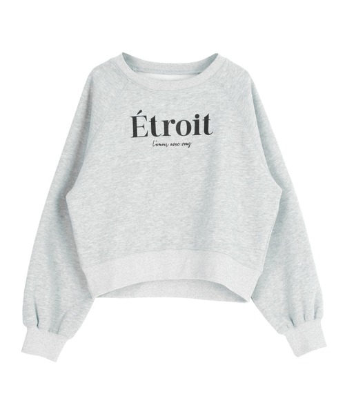 titivate（ティティベイト）の「裏起毛ロゴプリントプルオーバー（Tシャツ/カットソー・レディース・ピンク/ネイビー/オートミール/杢グレー・FREE）」の5枚目の写真