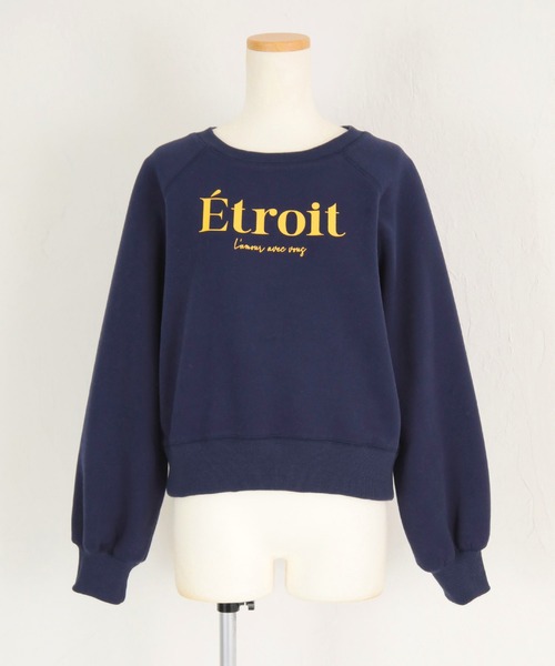 titivate（ティティベイト）の「裏起毛ロゴプリントプルオーバー（Tシャツ/カットソー・レディース・ピンク/ネイビー/オートミール/杢グレー・FREE）」の10枚目の写真