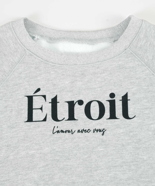 titivate（ティティベイト）の「裏起毛ロゴプリントプルオーバー（Tシャツ/カットソー・レディース・ピンク/ネイビー/オートミール/杢グレー・FREE）」の13枚目の写真