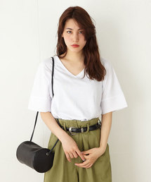 MOUSSY | CIFFON COMBI V/N TOPS(Tシャツ/カットソー)