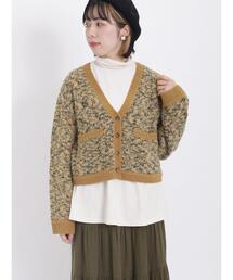 Samansa Mos2 | ◎MIXﾌﾞｰｸﾚｰVﾈｯｸｼｮｰﾄｶｰﾃﾞｨｶﾞﾝ(カーディガン/ボレロ)