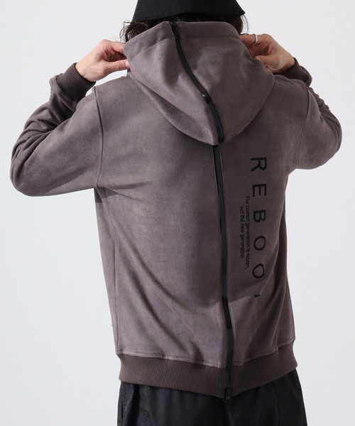 Cut suede zip-up hoodie カットスエード ジップアップパーカー unisex（パーカー）｜EVOLUTION（エボリューション）