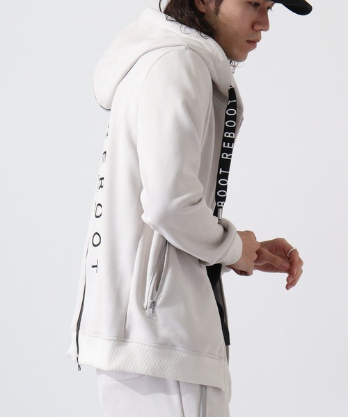 Cut suede zip-up hoodie カットスエード ジップアップパーカー unisex（パーカー）｜EVOLUTION（エボリューション）