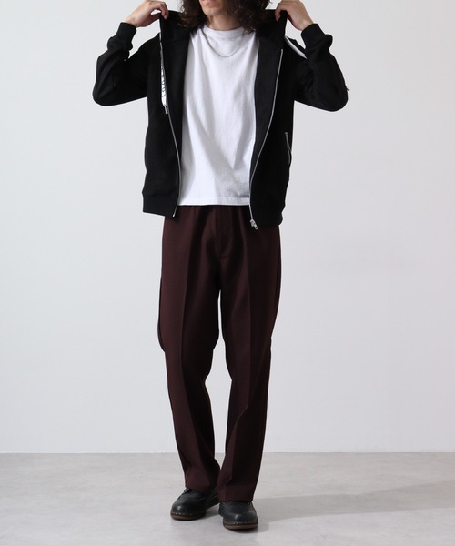 Cut suede zip-up hoodie カットスエード ジップアップパーカー unisex（パーカー）｜EVOLUTION（エボリューション）