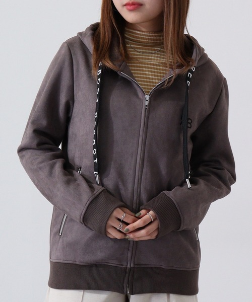 Cut suede zip-up hoodie カットスエード ジップアップパーカー unisex（パーカー）｜EVOLUTION（エボリューション）