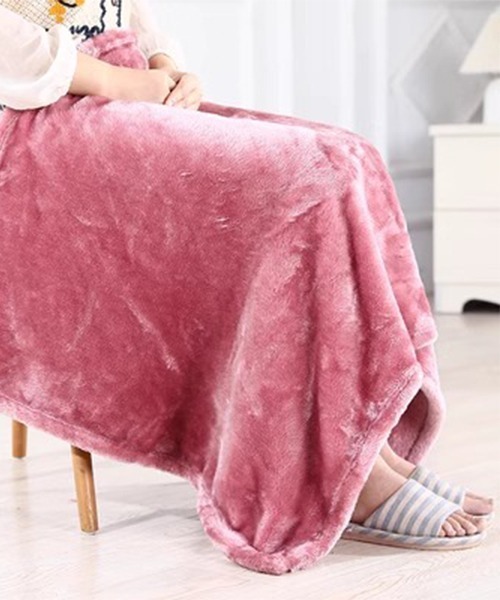 SEN TOKYO（セントーキョー）の「一息つきたい心地よさ♪膝掛けブランケット（ブランケット・レディース・グレー/ブルー/ブラック/ネイビー/ホワイト/ブラウン/ピンク・FREE）」の7枚目の写真