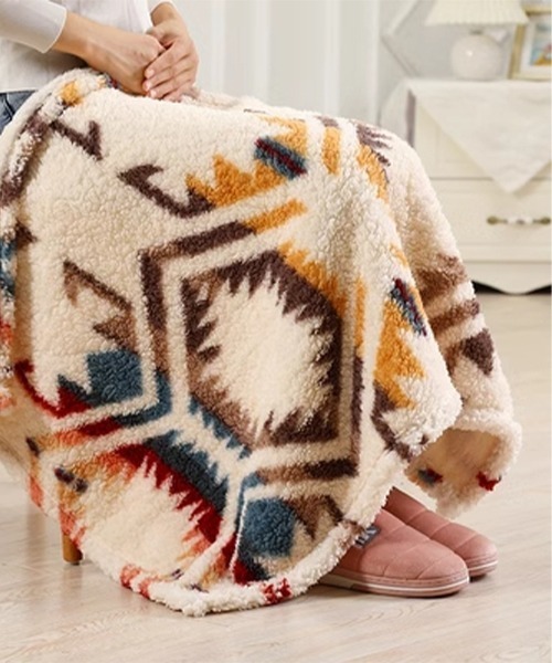 SEN TOKYO（セントーキョー）の「一息つきたい心地よさ♪膝掛けブランケット（ブランケット・レディース・グレー/ブルー/ブラック/ネイビー/ホワイト/ブラウン/ピンク・FREE）」の9枚目の写真