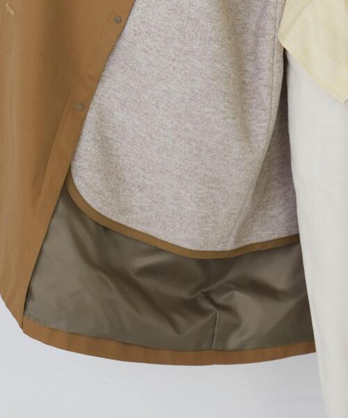 conges payes ADIEU TRISTESSE(コンジェ ペイエ アデュートリステス)の「リブ袖ライナー付きコート(ステンカラーコート・レディース・ベージュ/ネイビー・38)」の21枚目の写真