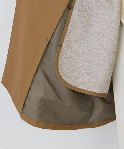 conges payes ADIEU TRISTESSE(コンジェ ペイエ アデュートリステス)の「リブ袖ライナー付きコート(ステンカラーコート・レディース・ベージュ/ネイビー・38)」の22枚目の写真