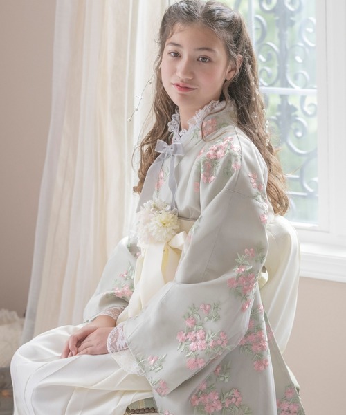 半襦袢・髪飾り付き♡キャサリンコテージ　ローズノワール セール】リボン付き半襦袢 lady's（和装小物）｜Catherine
