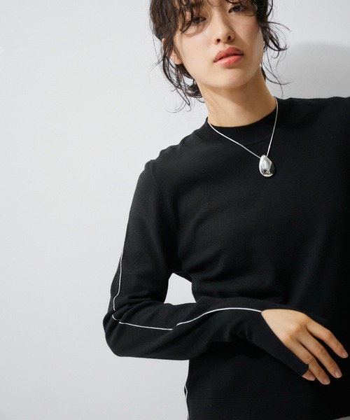 【セール】ステッチニットロンTEE（ニット/セーター）｜ADAM ET ROPE'（アダムエロペ）