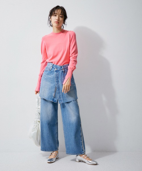 【セール】ステッチニットロンTEE（ニット/セーター）｜ADAM ET ROPE'（アダムエロペ）