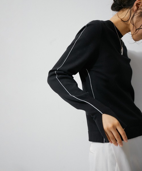 【セール】ステッチニットロンTEE（ニット/セーター）｜ADAM ET ROPE'（アダムエロペ）