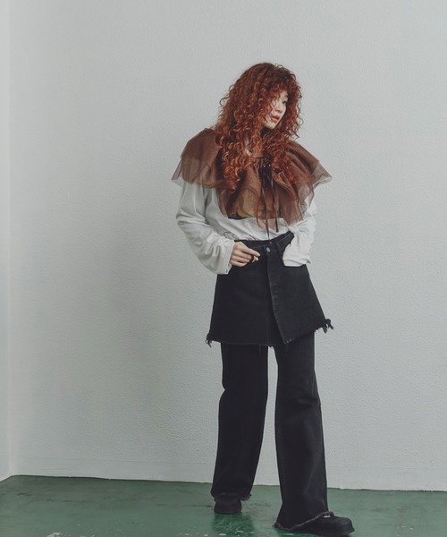 CREOLME（クレオルム）の「(CREOLME)ラメチュールキャミソール（キャミソール・レディース・ブラウン/ホワイト系その他・FREE）」の22枚目の写真