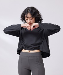 NERGY | シャーリングロングスリーブTシャツ(Tシャツ/カットソー)