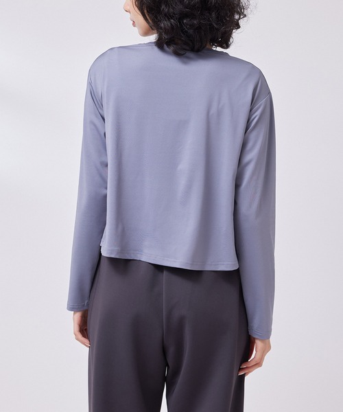 NERGY(ナージー)の「シャーリングロングスリーブTシャツ(Tシャツ/カットソー・レディース・ブラック/キナリ/ブルー系その他4・FREE)」の5枚目の写真